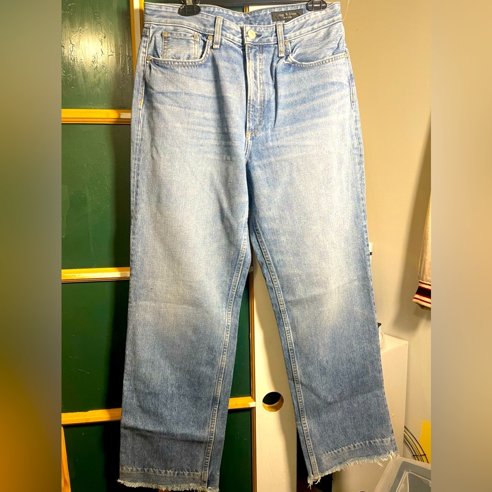 Rag & Bone Ruth Super High-Rise Straight Leg Jeans